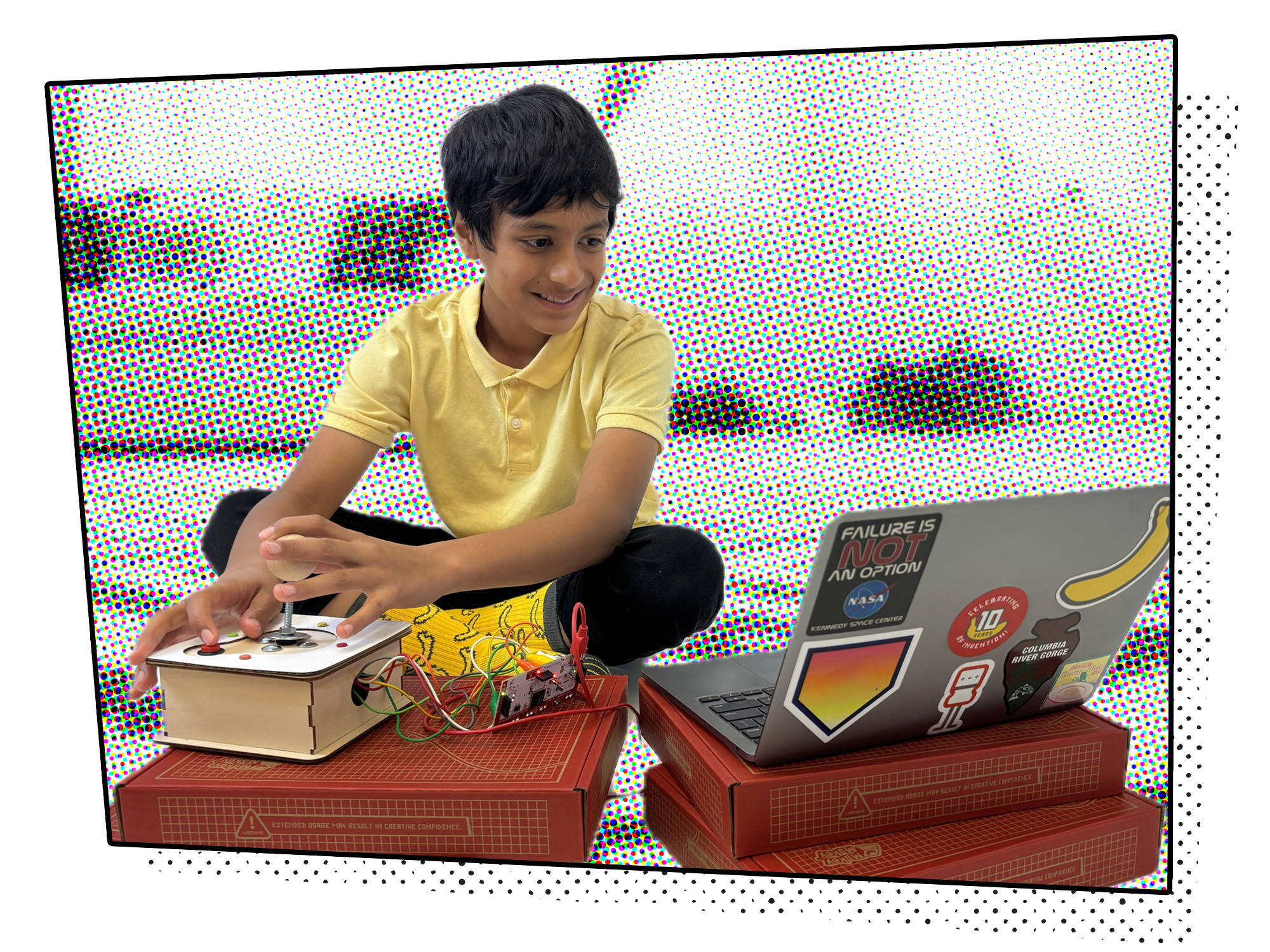 Retro Joystick Invention Launchpad